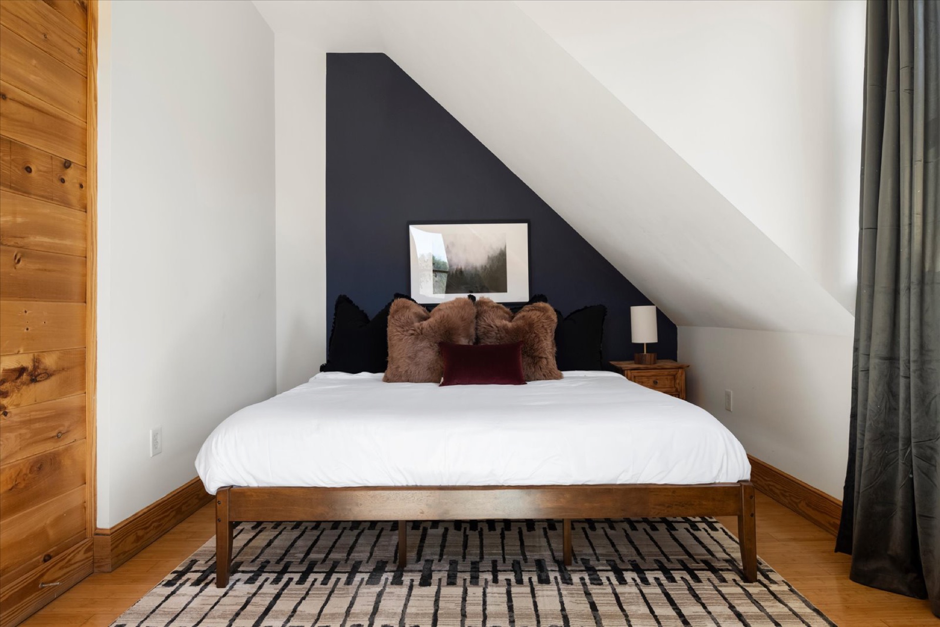 Upper Level King Bedroom with office workspace